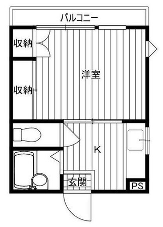 クリエール富岡の物件間取画像